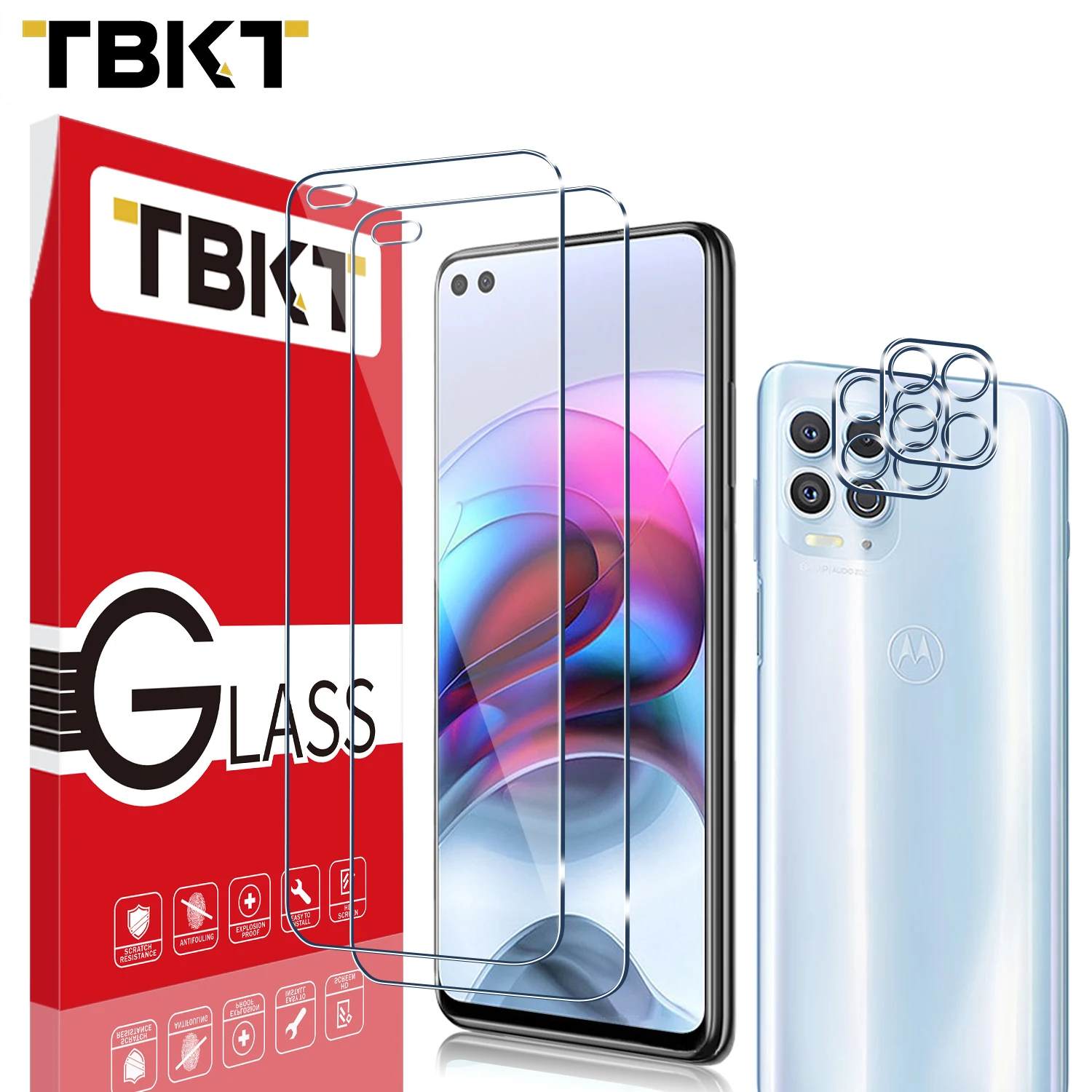 

Wholesale Price 9H Transparent Toughened Glass Protective Comprehensive Protection Glass Temper Screen Protectors For MOTO Edges