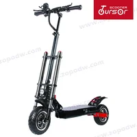 

52V 2400W dual motor powerful 10inch High Quality long range foldable off road tire and Road tire electric scooters