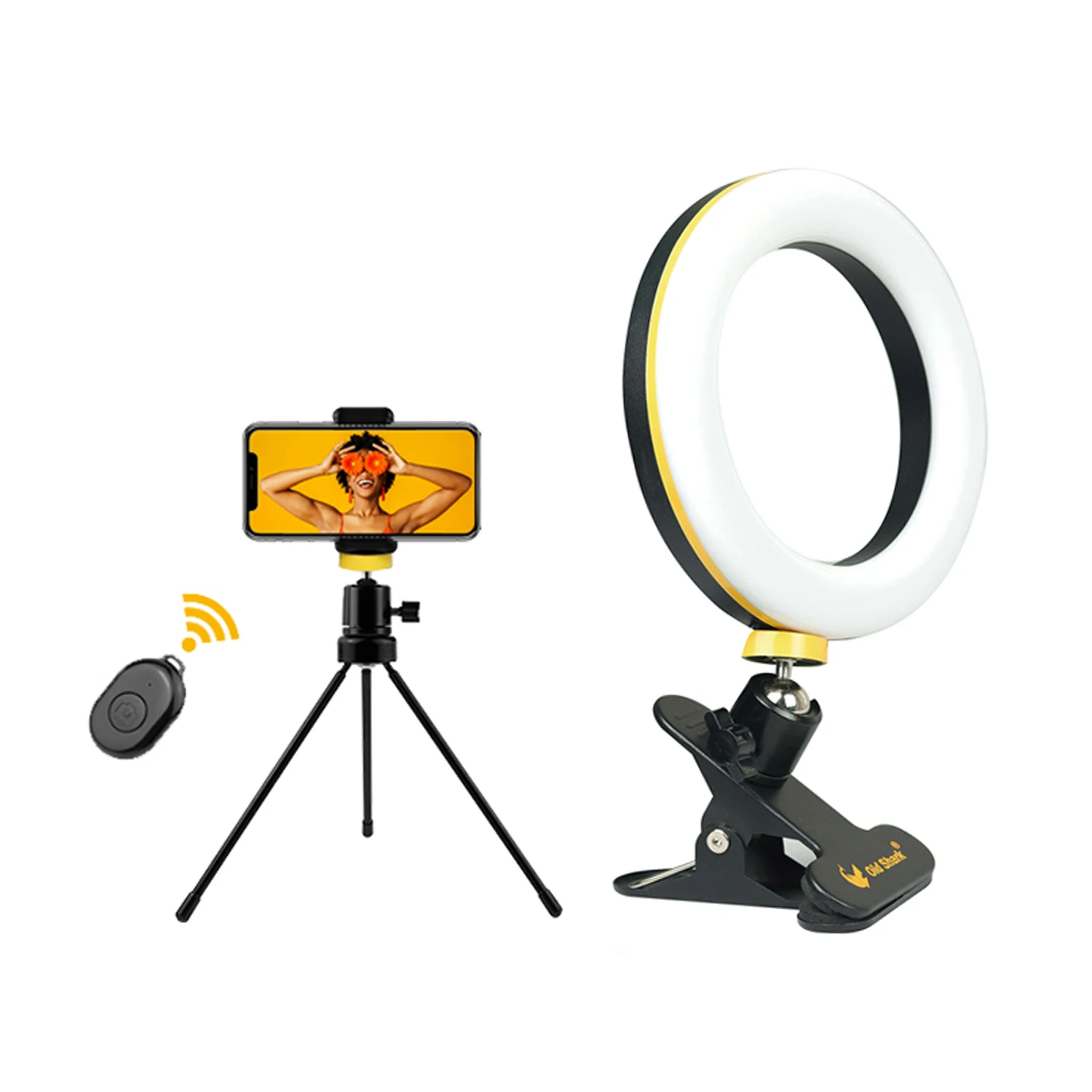 

OldShark Portable Led Tiktok Photography Photo Light Ring Lamp Ring Light, Black