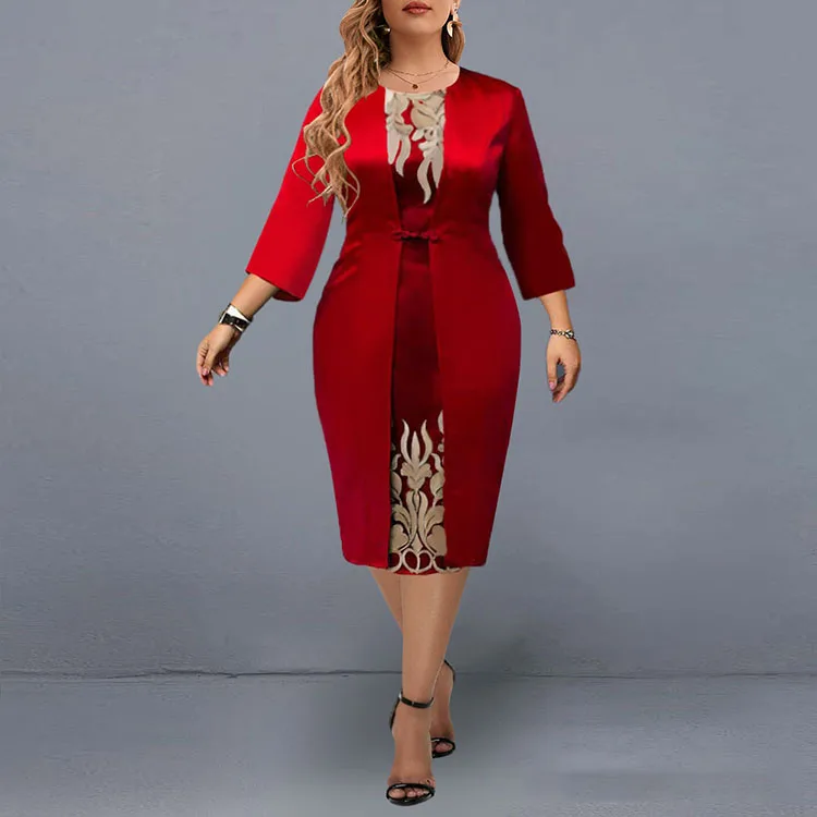 

New Year Chic Elegant Party Dress Casual Vestido Informales Elegantes De Mujer Velvet Christmas Winter Plus Size Evening Dresses