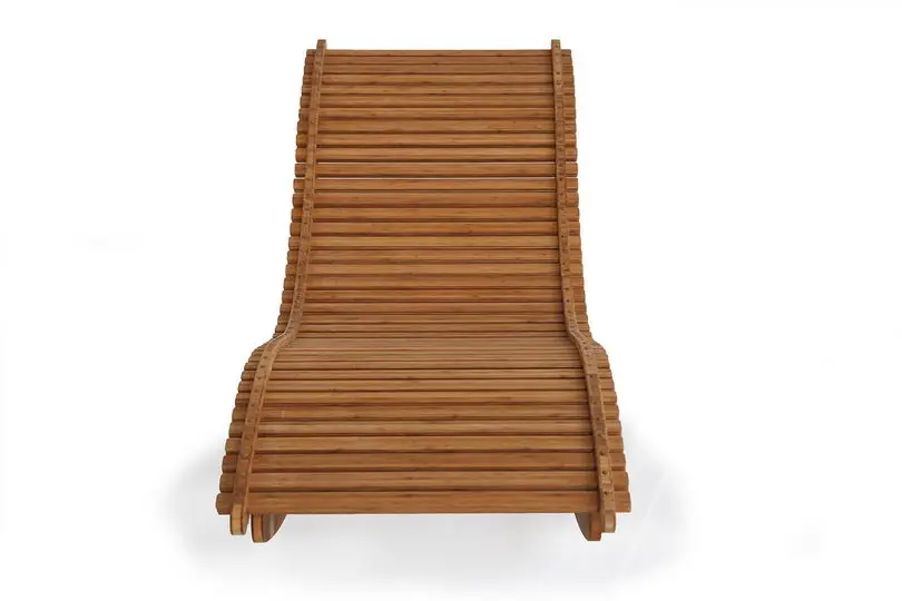 
Flex Sun modern design outdoor garden furniture set bamboo lounge chair rocking chair 
