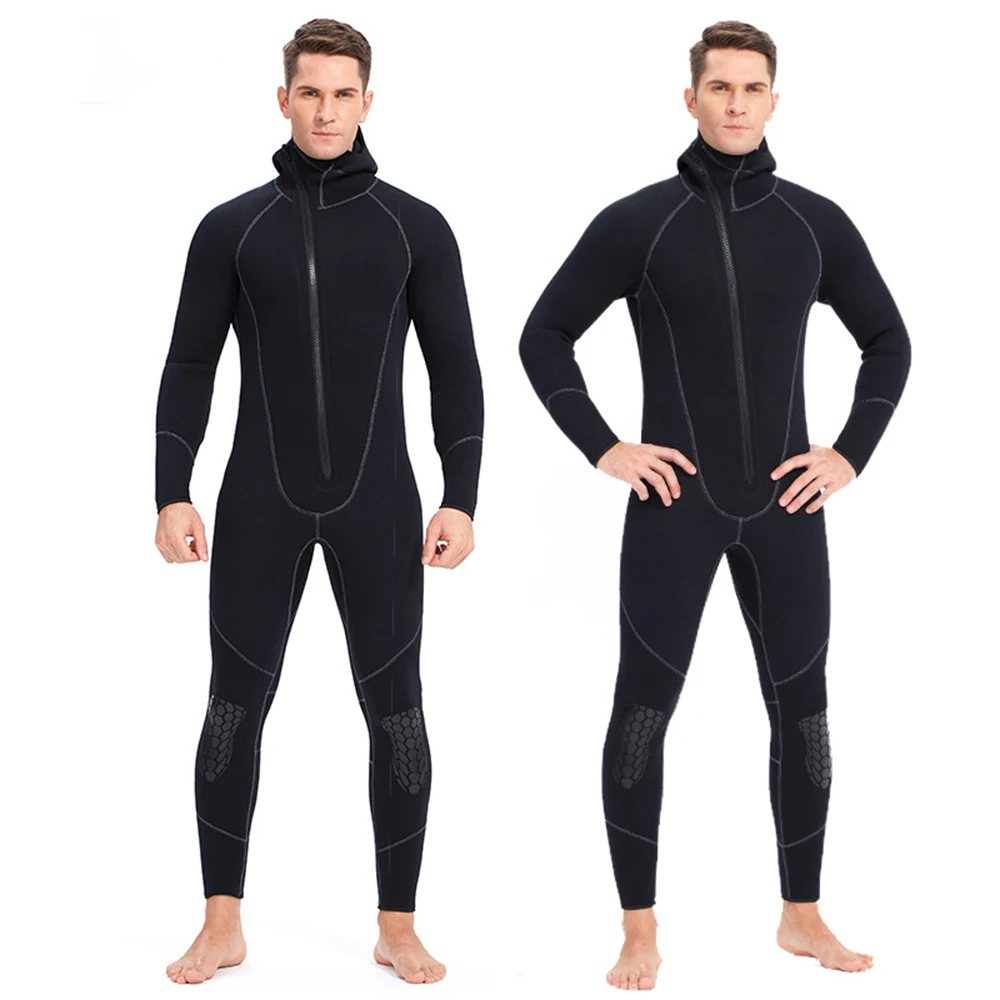 

Wetsuit 5mm Scuba Diving Suit Men Women Neoprene Underwater hunting Surfing Front Zipper Spearfishing, 4 colors