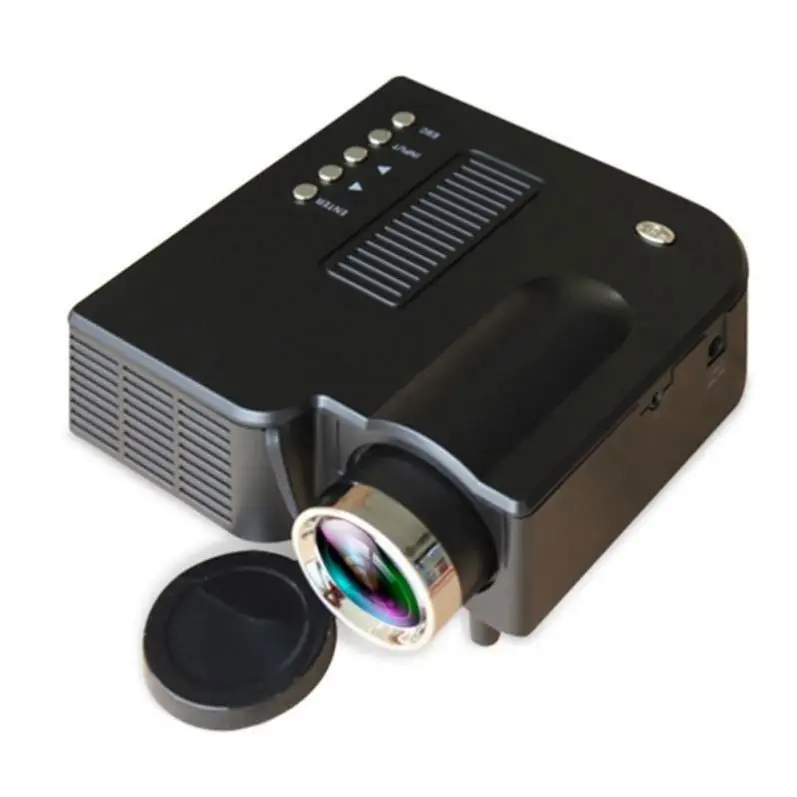 

Mini Portable Mobile Phone Home Theater Led Projector, Black/white
