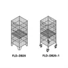 Retail Square Supermarket Metal Display Basket Dump Wire Bins