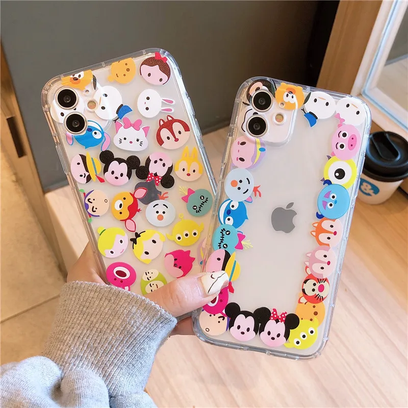 

For iPhone 12 Pro Max case 12 11pro Xs Max 7 8 Cartoon Mickey Mouse Minnie Case Free Shipping, Colorful