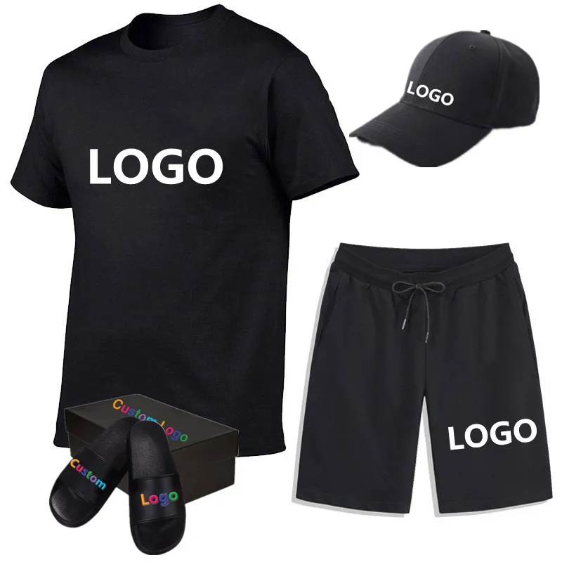 

Short Sleeve T Shirts & Pants Sportswear Set Summer Active Wear Men's Casual Tracksuit Custom logo, 1-15