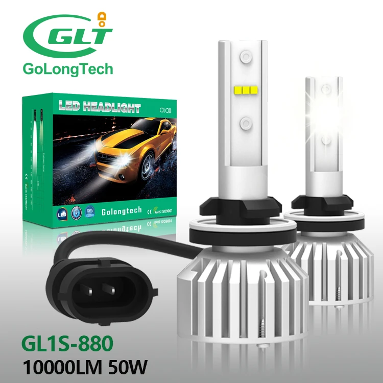 Golongtech GL1S Ki a K5 100W 10000lm H27w/1 H27w Dual PG13  G5 Car Bulbs Foglight Headlight Fog Light Bulb 880 881 Led