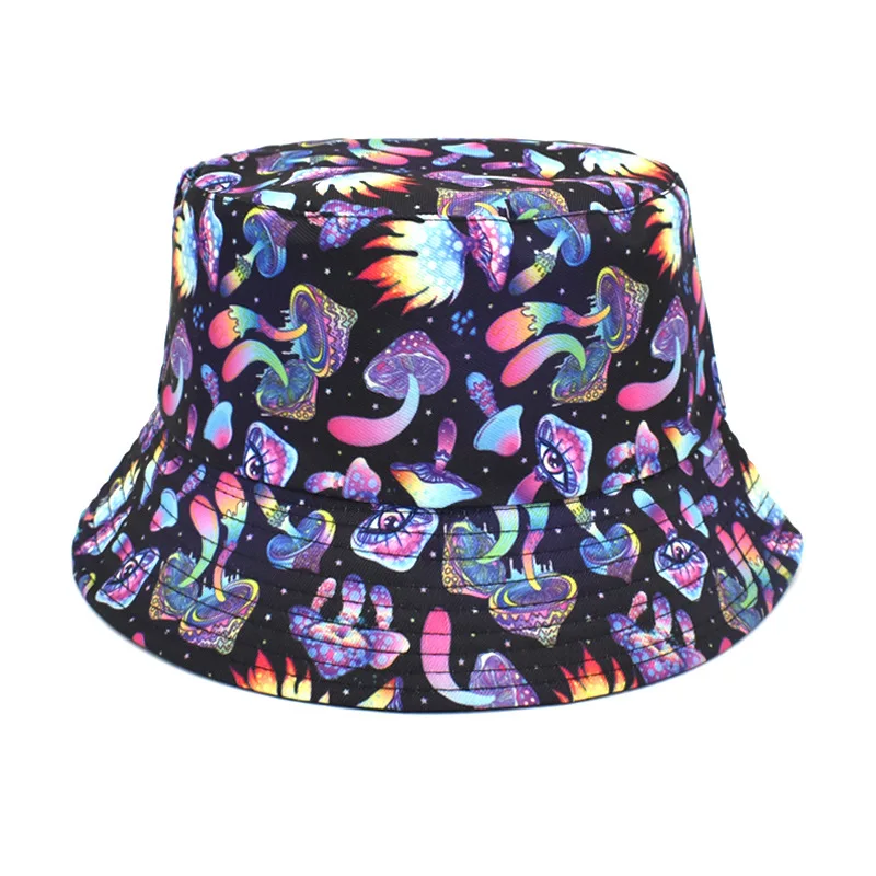 

Sea animals print double side wear outdoor fisherman hat for boys girls reversible cute cartoon bucket hat