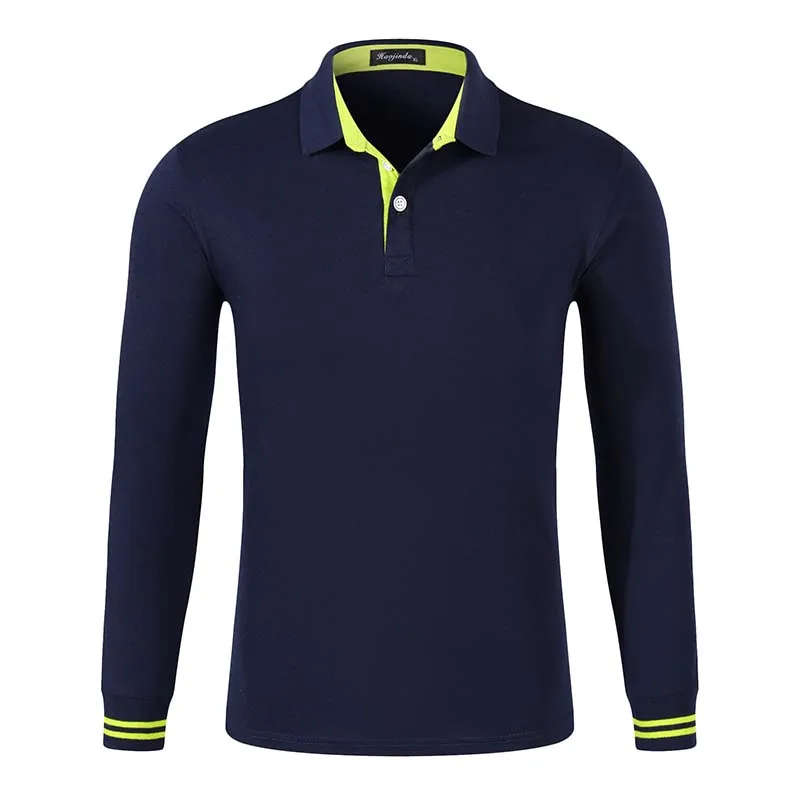

Manufacturer Wholesale Custom Men's Long Sleeve Polo Neck T Shirt