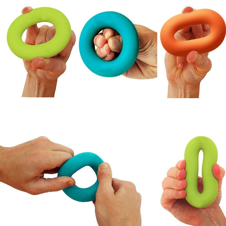 
Silicone Strengthener Hand Grip Ring Fitness equipment tubing hand exerciser grip strengthener Handball release ball trainer 