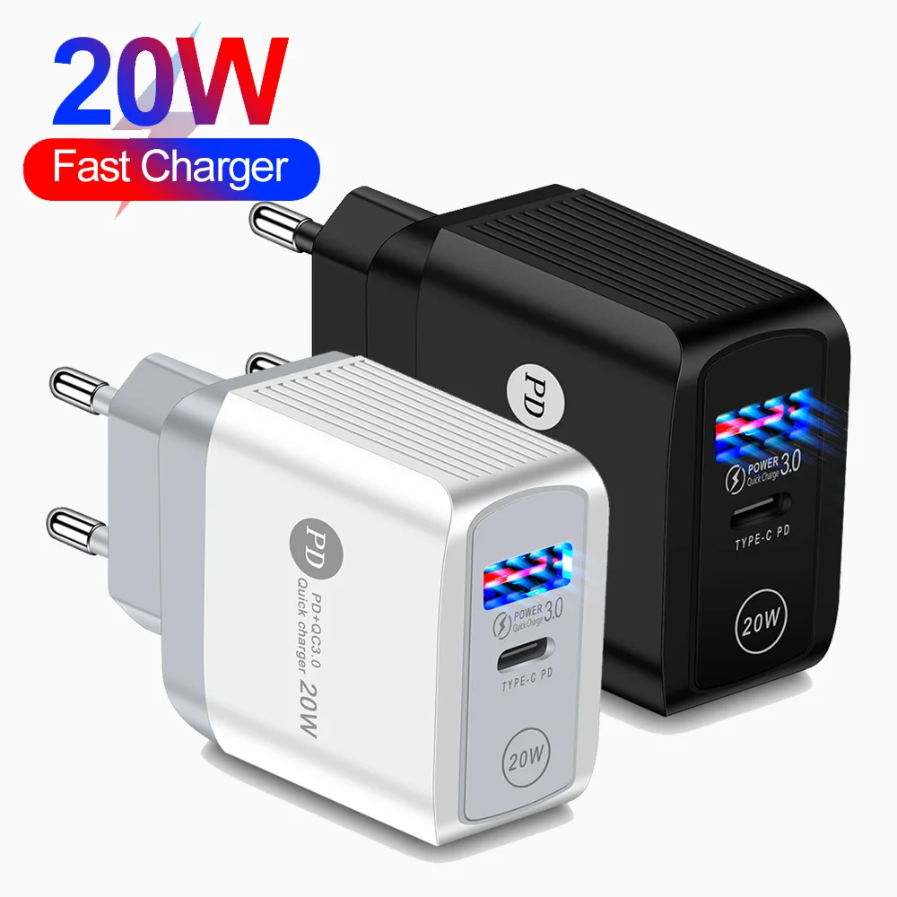 

Free Shipping 1 Sample OK FLOVEME PD 20W Fast Charging Digital Display Type C Mobile Phone Travel Wall Charger Adapter