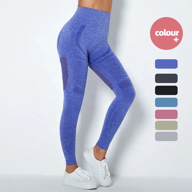 

High Quality Custom Women Gym Outdoor Sports Yoga Leggings Breathable Plus Size High Waist Yoga Pants Wear, 7 colors