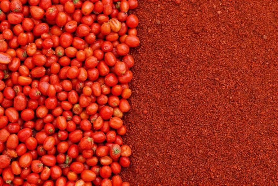 Various paprika products from different regions displayed with their packaging labels visible
