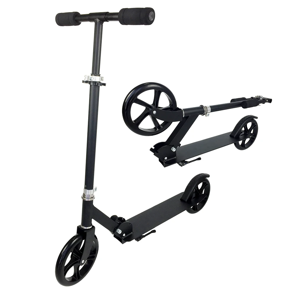 

Oxelo folding 200mm big pu 2 wheel adult kick scooter with hand disc brake