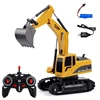 Factory Price China supplier 258-1 6 Channel 2.4G 1/24RC Remote-controlled Engineering Metal Excavator Charging RC Car