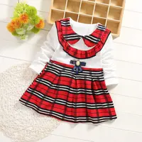 

christmas red plaid smocked cotton dress flutter remake dress babes pocket warm cloth