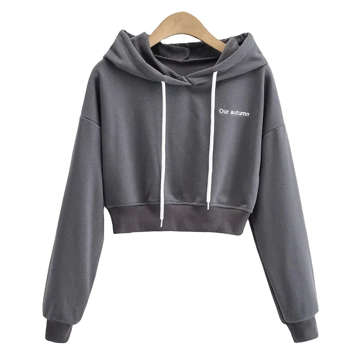 

Wholesale high quality crop hoodies women pullover hoodies, Picture shows