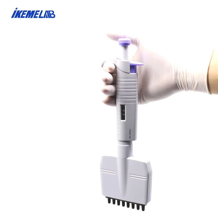 

Channel Multichannel Pipette Micropipette Manual Adjustalbe 8 12 IKEME Single Channel Pipette Pipets CE Laboratory Usage Plastic