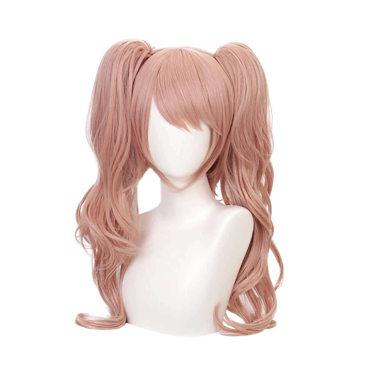 

Pink Long 30 Inch Ponytail Wavy Synthetic Hair Natural Japanese Cosplay Party Female Anime Comic Exhibition Wigs, Pic showed