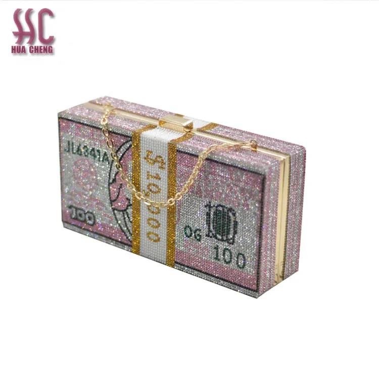 

2018 new design evening bag with rose decoration, blue clutch and shoulder bags for women, chain included