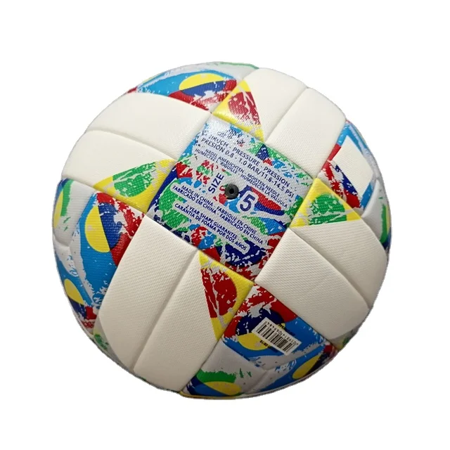 

Hot-selling Durable High Quality Bola Anti-Slip Soft PU Leather Soccer Football Ball, Colorful