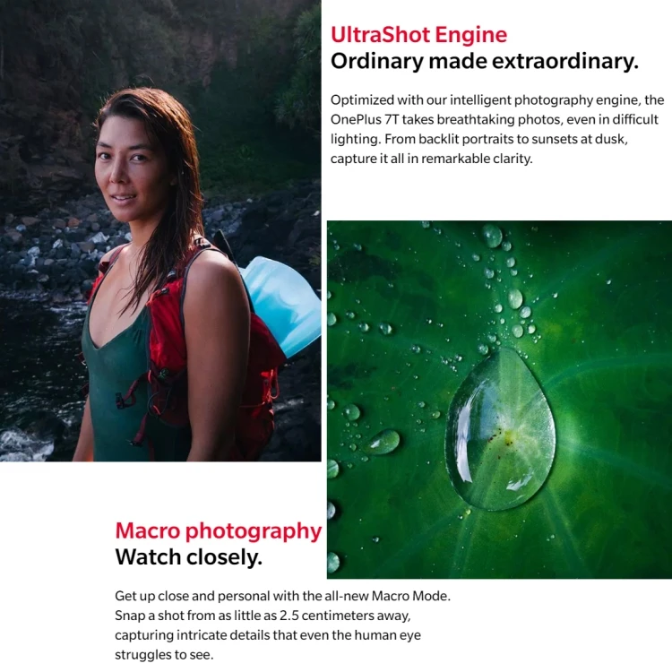 OnePlus 7T mobile phones 48MP Camera 6GB 8GB 12GB 128GB 256GB 6.55 inch large memory capacity OnePlus smart phone