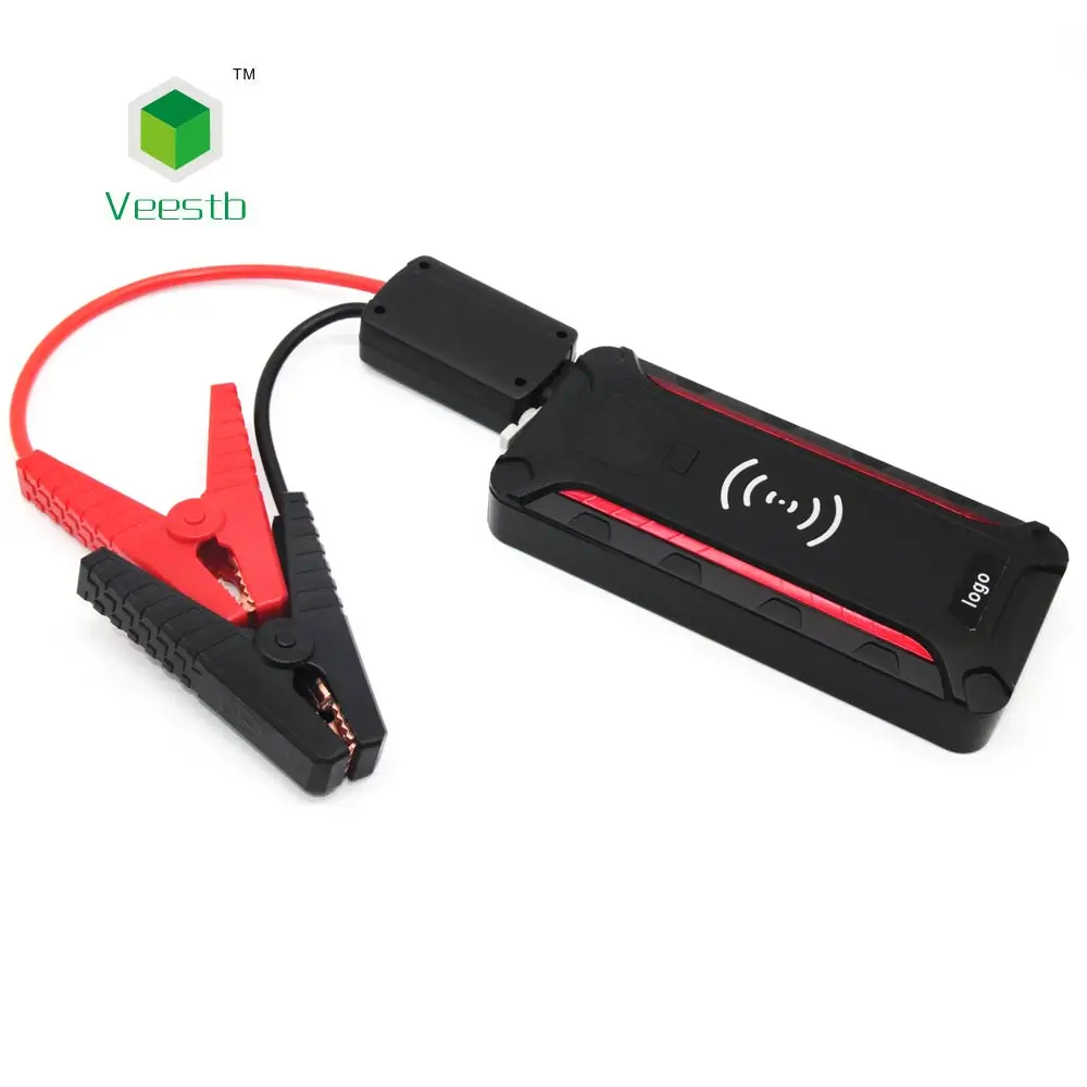 

2021 Hot Product 10000mAh 600A Wireless Power Bank Jump Starter With LCD 12V Car Jumper