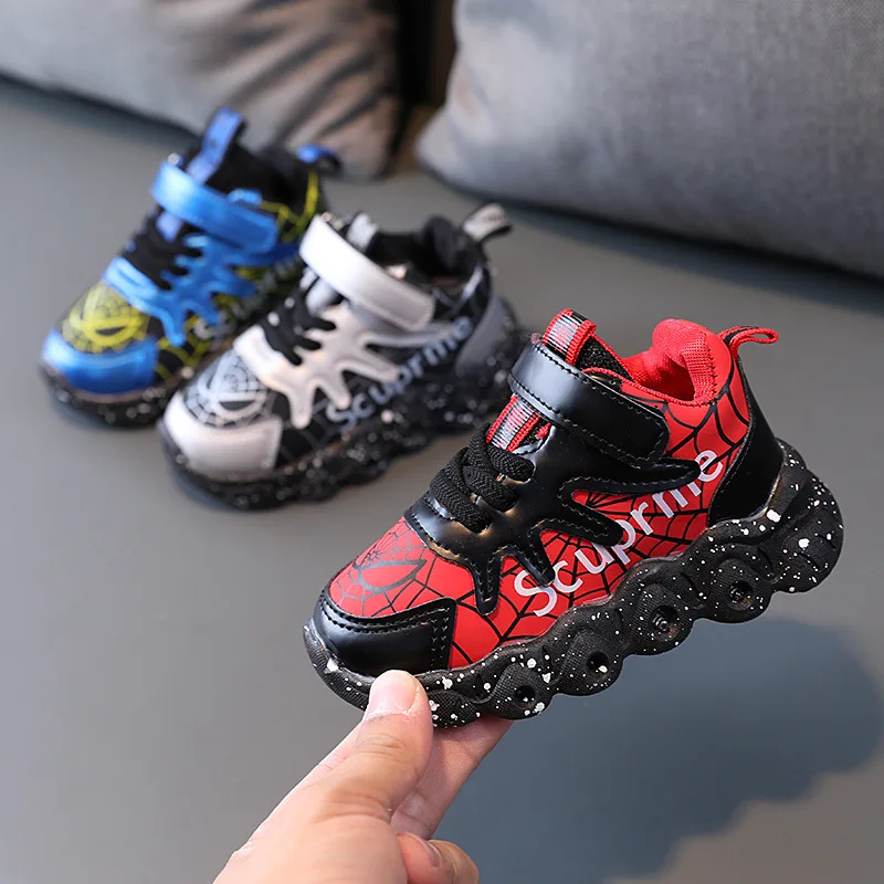 

2022 Toddler Kids Breathable Mesh Shoes Soft Bottom Fashion Cartoon Children's Korean Style Casual Sports