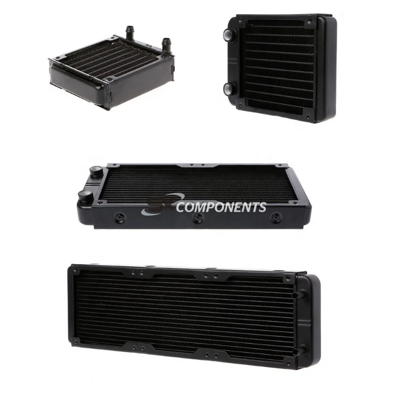 

360/240/120/80mm Aluminum Computer Radiator Water Cooler 18 Tube CPU Heat Sink Exchanger cpu 120mm radiator cooler 360