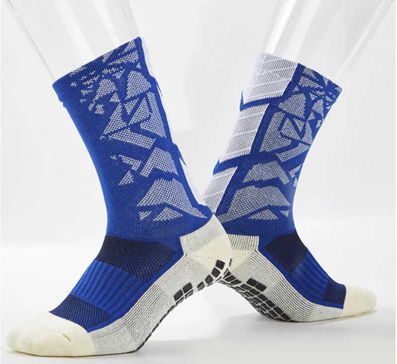 

Best Selling Nylon Cotton Football Anti-Slip Custom Silicone Grips Soccer Socks
