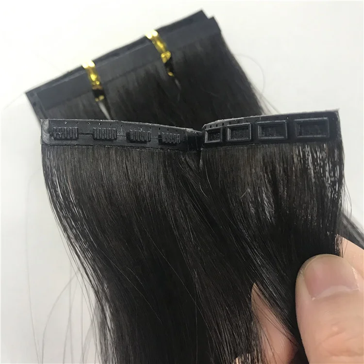 

Snap Tape Clip Raw Hair Extension Clip In Button PU Snap Fastener Weft European Human Remy Hair Samples Factory Supplier