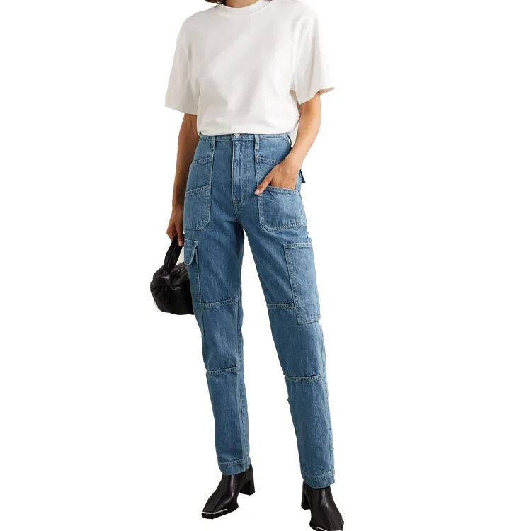 

Savior high-rise straight-leg jeans, Blue
