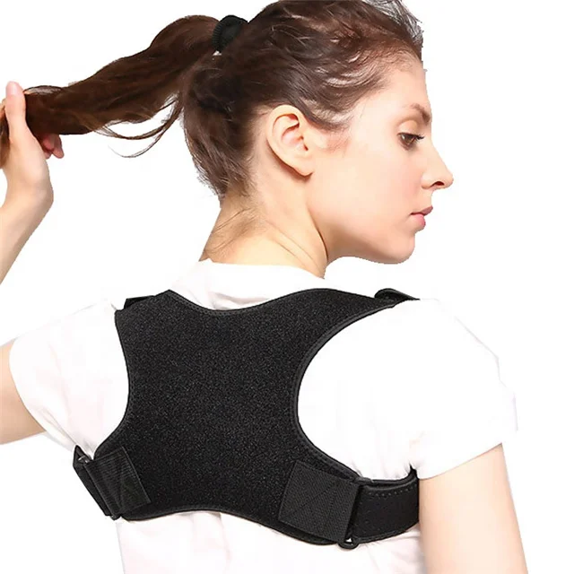 

Magnetic Back Posture Corrector Shoulder Back Support Posture Correction Belt for Lumbar Back Clavicle Support Brace, Black