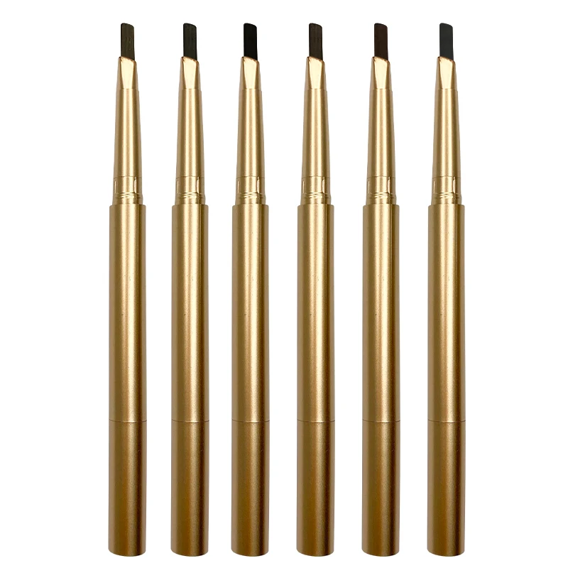 

OEM Premium Waterproof Eyebrow Pencil Vegan Skinny Private Label Automatic Thin Brow Pencil Vendor, 6 colors