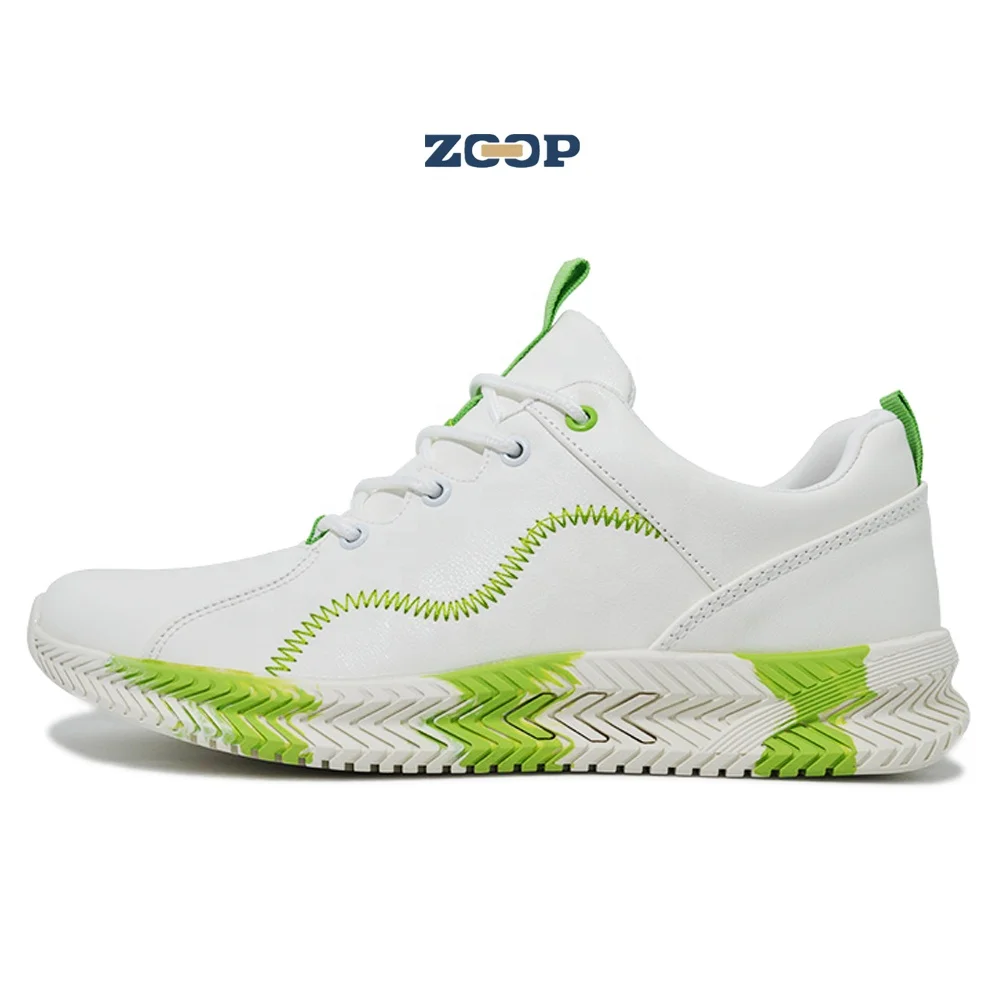

Green & white rubber shoe sole men embroidery shoes men casual shoes, Black, white