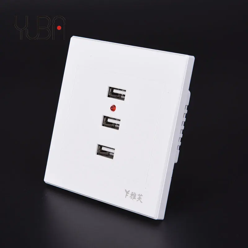 

DC 2/3/4 Ports USB 5V 3.1A Electric Wall Charger Dock Station Socket Power Outlet Panel Plate Switch Power Adapter Plugs