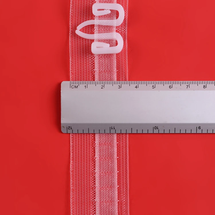 
New Design wholesale transparent high quality heading rufflette pleats wave curtain tape 