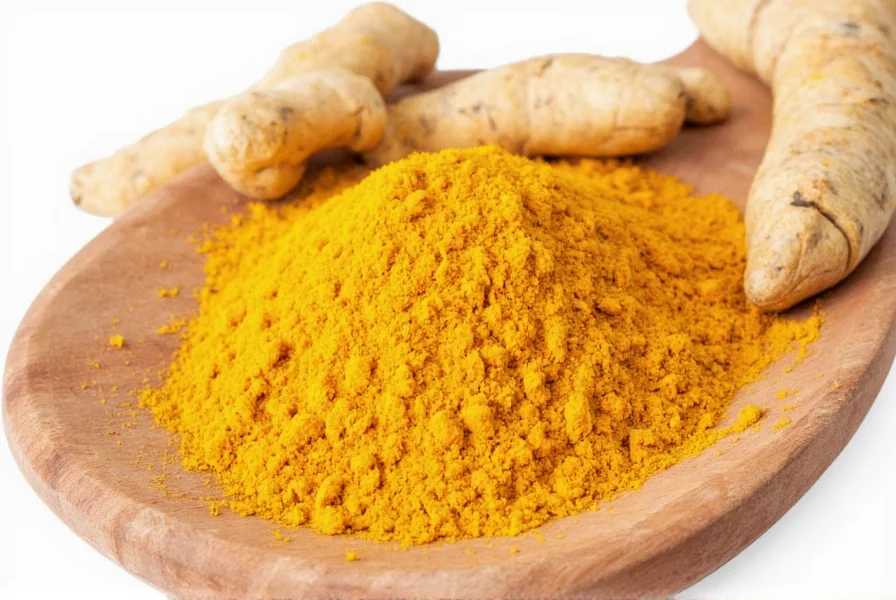 Turmeric root and powder showing natural cholesterol management options