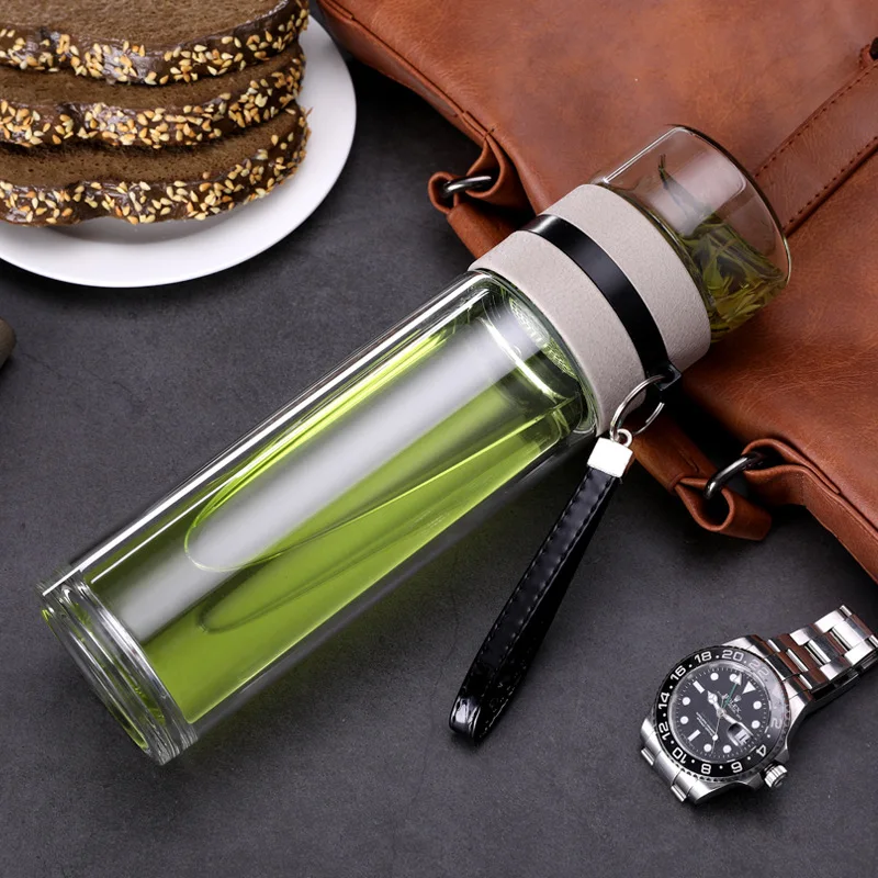 

New Arrivals Bososilicate glass tea infuser Glass Tea Pot Travel Office Glass tea sets