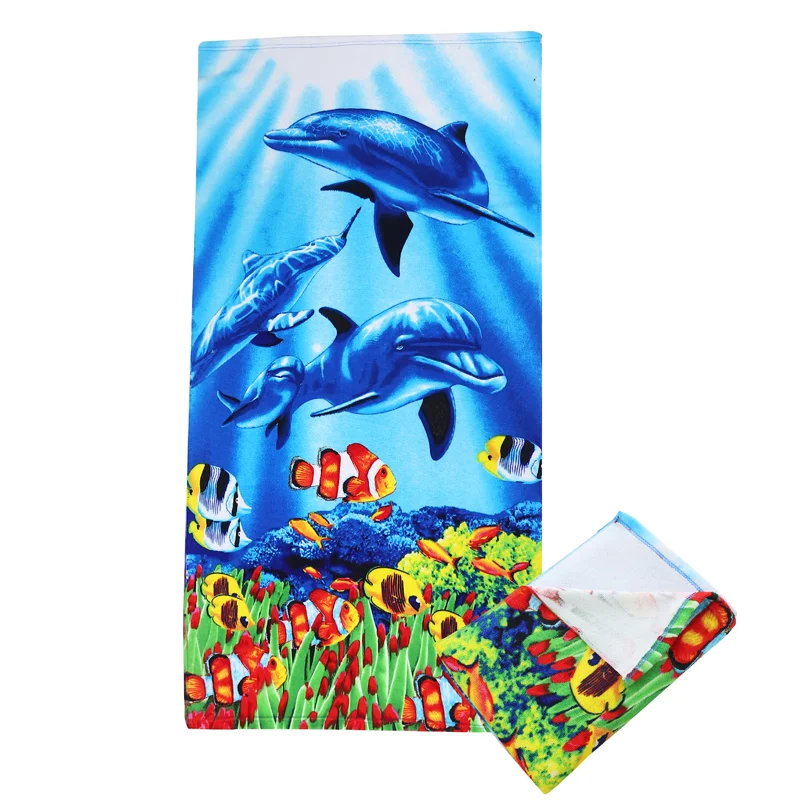 

Cheaper Custom Microfiber Sublimated Digital Sublimation BeachTowel Printed Logo Sports Promotion Personalized Soft Beach Towel