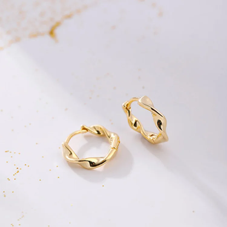 

Wholesale 2020 925 Sterling Silver Hoop Earring Gold Silver Small Circle Earrings for Women Fashion Jewelry Gifts