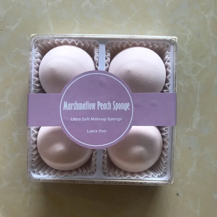 

Dropshipping Products 2021 Wholesale Original Ultra Soft Facial Beauty Peach Makeup Sponge Set, Black/pink/rose red/green/blue/purple/customized