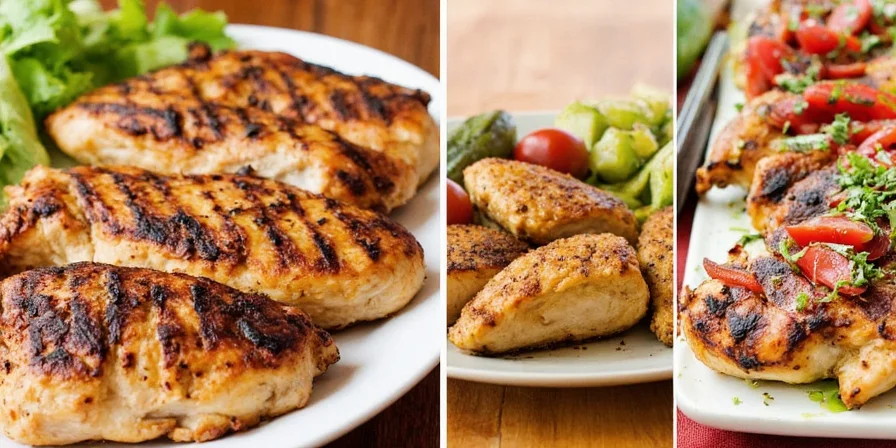 Szechuan grilled chicken with sesame seeds and red chilies