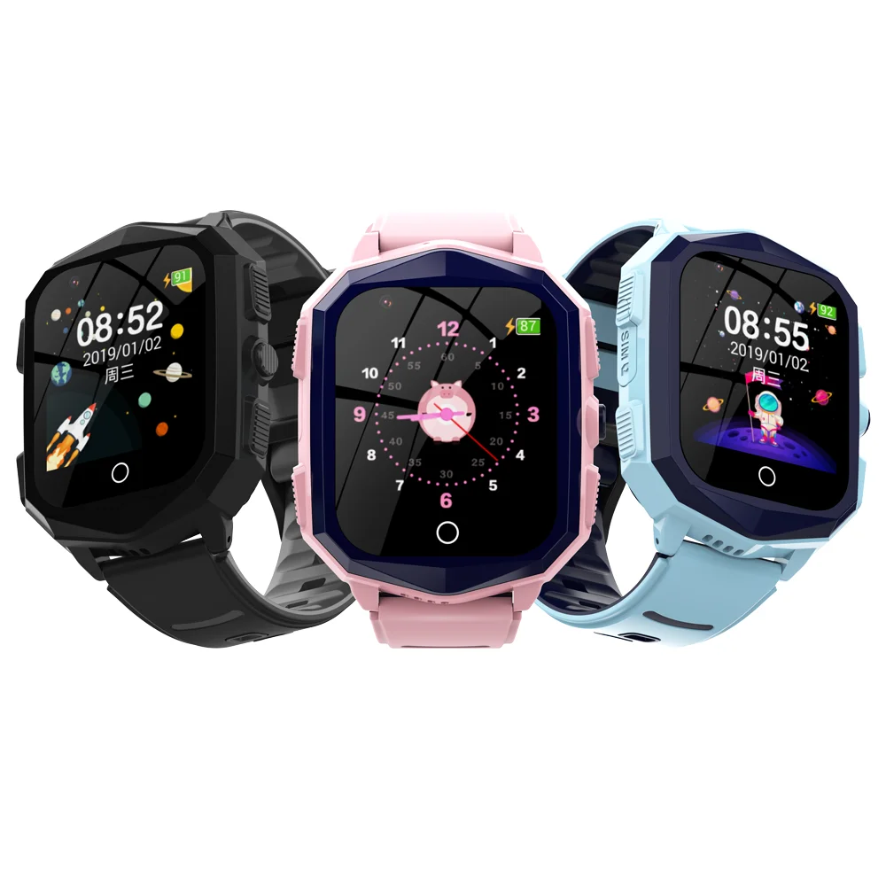 

Newest Waterproof 4G SIM card DF73 smart watch kids with GPS Tracker wifi SOS Call big battery Boys Girl smart watch