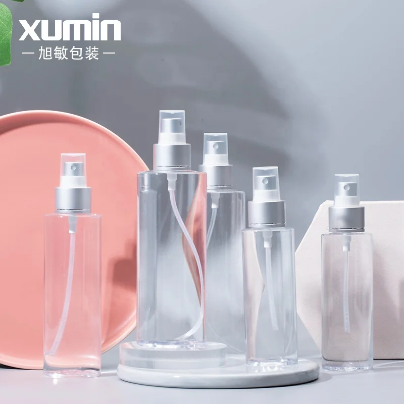 

100ml 120ml 150ml 200ml 250ml cosmetic packaging plastic clear spray bottle for face skincare