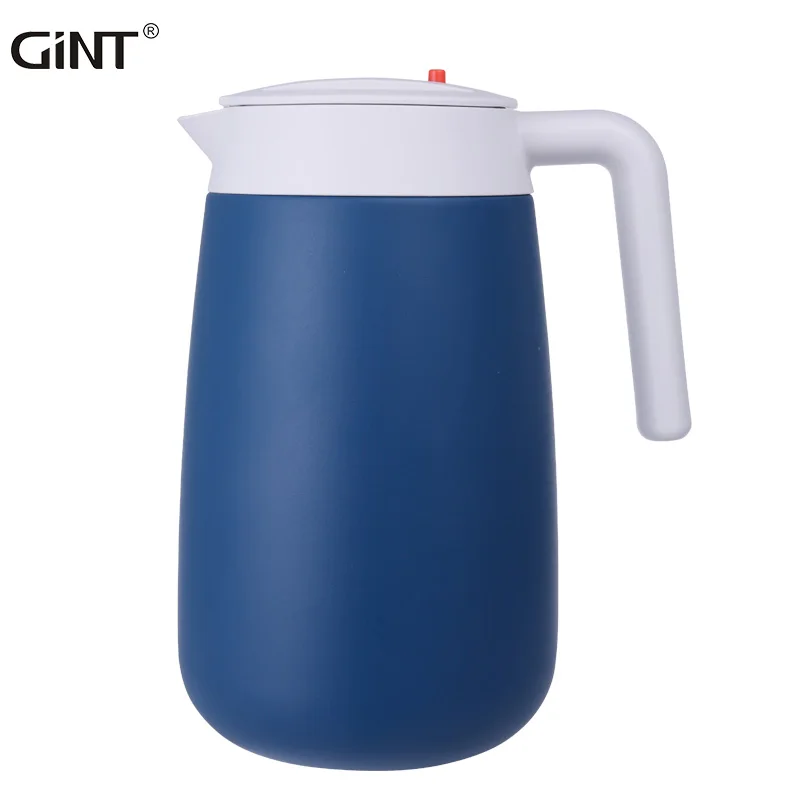 

GiNT 1.6L Fashion Design Handled Vacuum Flask Double Wall Stainless Steel Insulated Water Bottles Thermal Coffee Pot, Customized colors acceptable