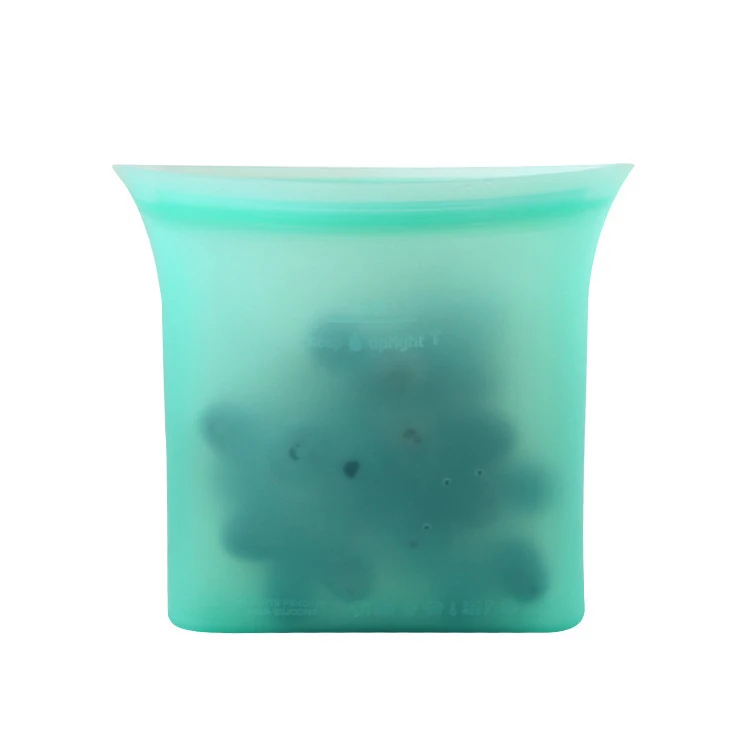 

2021 New Popularity Hot Sale Products Food Refrigerator Silicone Fresh-keeping Bag, White, blue, gray, green