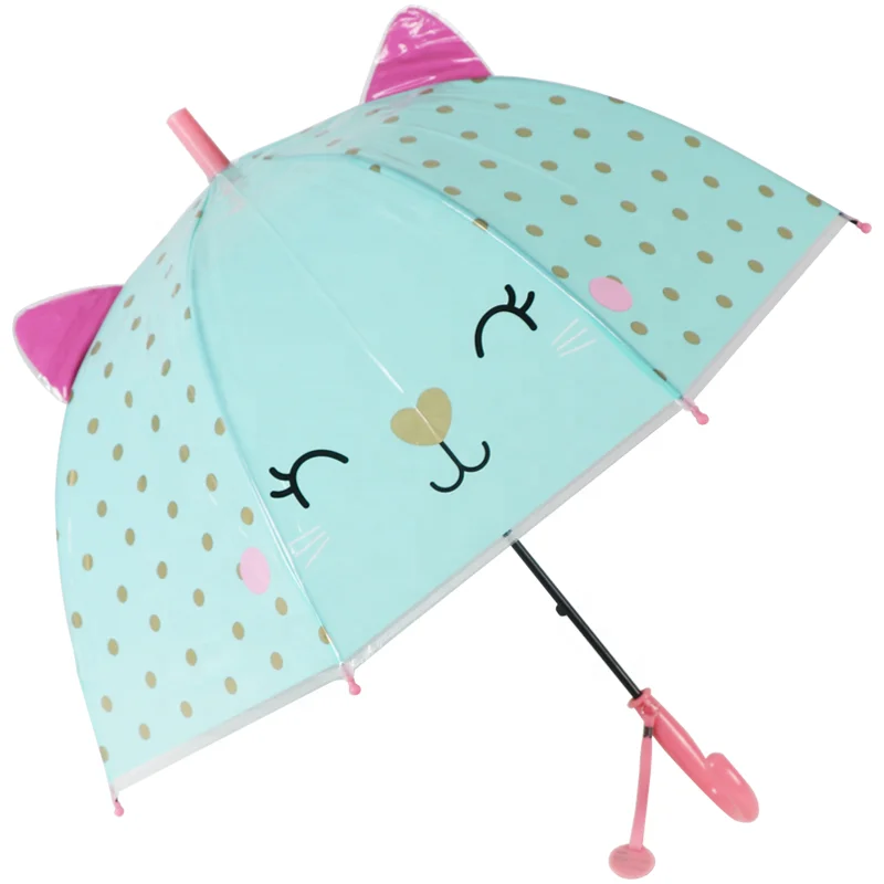 

RST Real Star 3D animal ears lovely kid umbrellas new design dome clear child umbrella