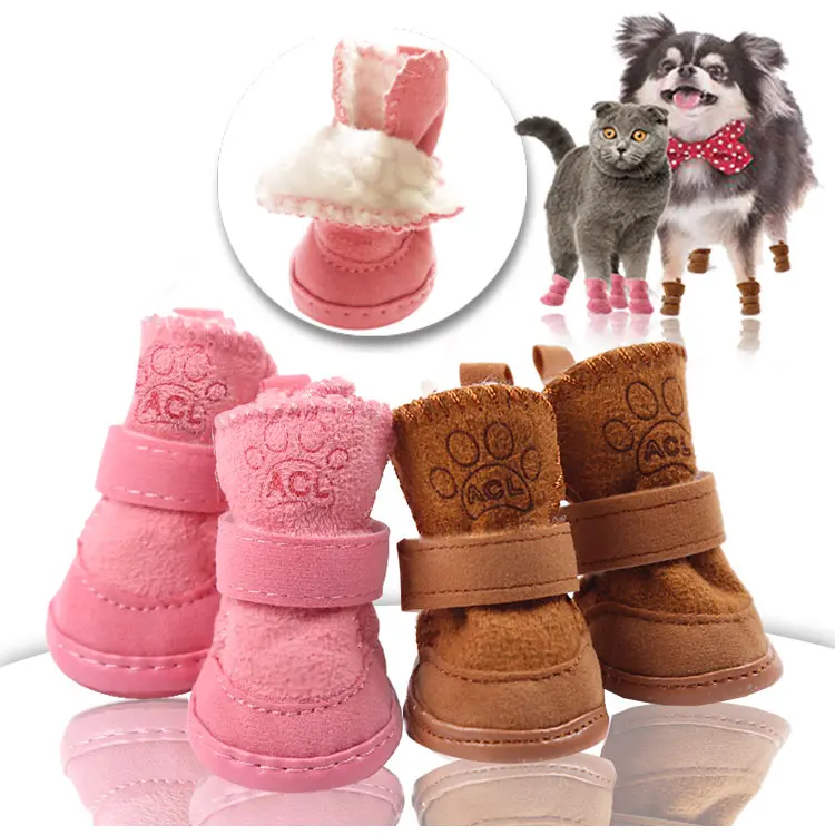 

warm autumn winter supplies teddy puppies snow boots pet cotton shoes pet dog cat shoes cotton