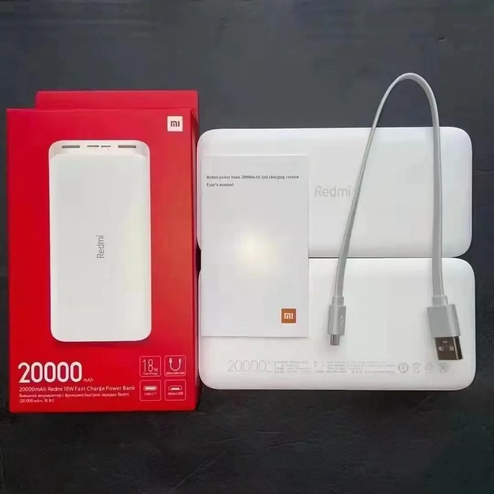 

Original Global Xiaomi Mi Power bank 20000mAh External Battery Portable Quick Charger PD18W Power bank